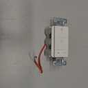Dimmer Switch for Exhaust Fan with Light, Single Pole Fan Light Switch, Neutral Wire Needed, White