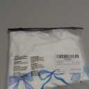 RoseSeek Girl's Bow Graphic Tees Crew Neck Short Sleeve Summer T Shirts Preppy Cute Clothes for Girls Solid White 12Y