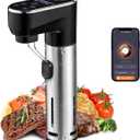 1300W Sous Vide Cooker,WIFI Sous Vide Machines,Immersion Circulator,Precision Cooker,Recipes,Accurate Temperature and Time Control,IPX7 Waterproof,Ultra Quiet,Fast Heating,APP Recipes Timer