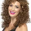 Smiffy's Women's Boogie Babe Wig Blonde Long Curly
