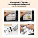 HPRT Thermal Labels, 1.97" x 3.15"(50x80 mm) Waterproof Sticker Paper, Thermal Tape for HPRT T20/T260LR Label Maker, Compatible with Rollo, Phomemo, iDPRT & MUNBYN, 80 Labels/Roll