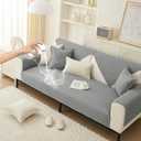 HANDONTIME Dog Couch Cover Pet Friendly Couch Protector for Dogs Chenille Sofa Covers Waterproof and Washable Non Slip Pet Protector Furniture Covers Universal Sofa Cover (Grey, 36"63")