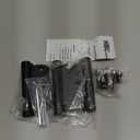 3 Pack | Self Closing Door Hinges 3.53.5, HBL' Automatic Door Closer Hinges with 5/8" Radius Corners, Adjustable Spring Door Hinge for Home, Garage & Basement Doors. (Black)