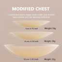 Sticky Nipple Covers for Women Silicone Breast Petals No Show Adhesive Reusable Push Up Pasties Nipple Cover with Lift (3.15 in (Fits A-C Cups), Cream)