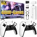 2025 Upgraded Retro Gaming Console, 4K HDMI Video Game Consoles with 40,000+ Games & 23 Emulators, Plug and Play Video Gaming Stick (128G)