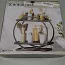 YIWANFW Bathroom Counter Organizer, Black Perfume Organizer for Dresser, 2 Tier Bathroom Organizer Countertop, Vanity Makeup Organizers, Skincare Display Tray for Bathroom Sink Storage