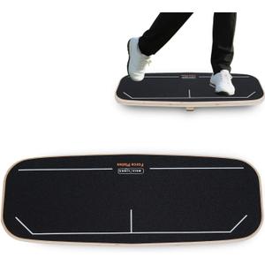 Golf Pressure Plate, Golf Weight Shift Board, Teaching Tool for Club Practice & Drills, Golf Swing Trainer, Improve Balance & Accuracy, Golf Training Aid for Increased Power & Swing Rhythm (Black)