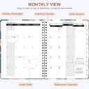 3 x 2026 Planner, Weekly and Monthly Calendar Planner Organizer, January-December, Academic Planning Agenda Book, Office School Home Suppiles for Women & Men, 6.3"  8.5" (Birds & Blooms)