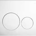 Monaco Wall Mount Actuator Flush Push Button Plate in Polished Chrome