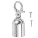 DOITOOL 4PCS Rope End Stopper Cord End Caps with Hook,Lobster Claw Clasps,Cord End Caps Barrier Rope End Hooks for Crowd Control Queue Divider (7.6x2.8cmx4pcs)