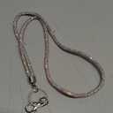 Soleebee Rhinestone Office Lanyard, 31.5'' Bling Neck Lanyard with Metal Clasp & Keyring, Crystal Lanyard for Women, ID Card, Keys Strap (AB Color)