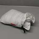 Toddler Goose Down Comforter Lightweight Summer Cooling Baby Duvet Insert, Hypoallergenic 100% Organic Cotton Crib Quilted Washable Nursery Blanket with Corner Tabs, White 33x43 Inches