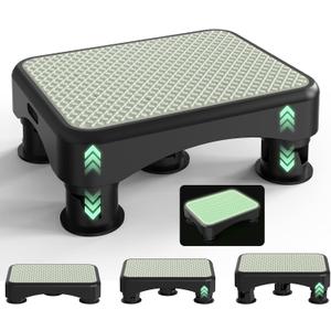 Adjustable Mobility Step Stool for Adults, 3-Level Bed Step Stool
