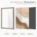 24x36 Poster Frame, Vintage 24 x 36 Poster Frame with HD Plexiglass Durable for Horizontal or Vertical Wall Mounting, White-Gray, 1 Pack