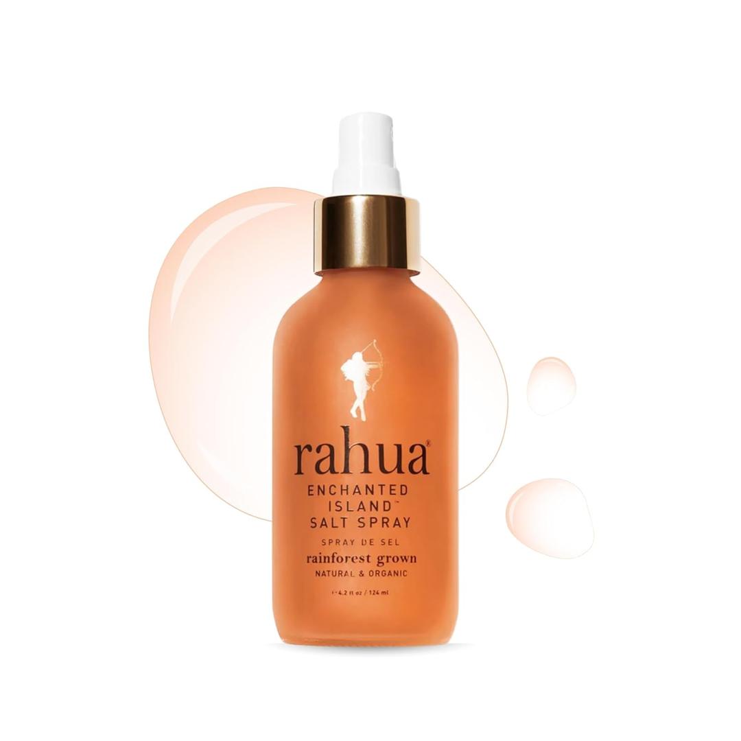 Rahua Enchanted Island Salt Spray, Vegan Texturizing Beach Waves Spray, Made with Sea Salt, Passion Fruit, Aloe, Morete Oil & Guayusa, Styling Mist for Natural Volume, For All Hair Types, 4.2 Fl Oz
