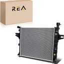 Engine Coolant Radiator Assembly with Transmission Oil Cooler Compatible with Jeep Grand Cherokee 2001 2002 2003 2004, V8 4.7L, Automatic Transmission, Replace# 52079883AB