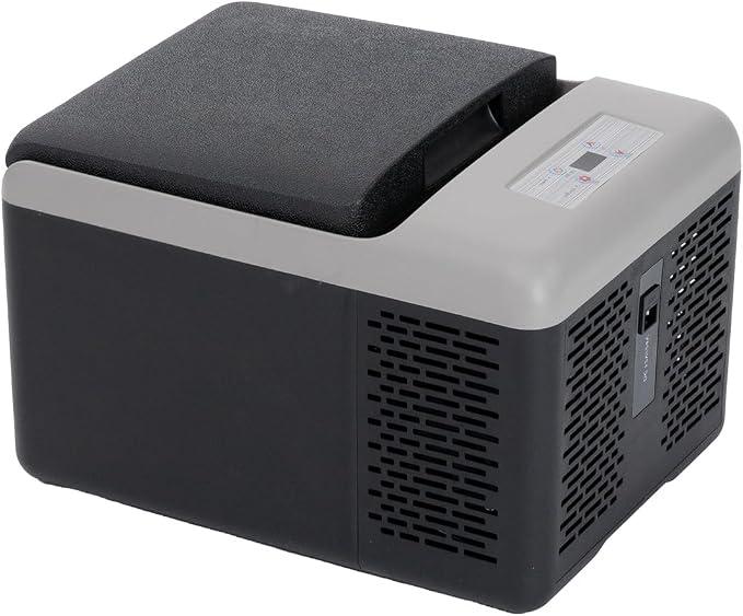 Alpicool C9PT Portable Car Freezer Cooler, 12 Volt Car Refrigerator, 10 Quart Fast Cooling, with 12/24V DC and 100-240V AC for Outdoor, Camping, RV, Truck (Black&Grey)