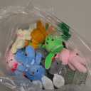 Fovths 24 Pieces 6 Inch Easter Colored Stuffed Rabbit Plush Bunny with Keychain Soft Small Bunny Toys Rabbit Doll Easter Party Decorations