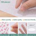 100pcs Cabinet Door Bumpers Clear Self Adhesive，0.3inch Diameter Rubber Dots for Non Slip，Cabinet Soft Close Pads Quiet for Kitchen Drawers Picture Frames Furniture