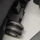 BALAPET Stable 3 Ball Bowling Bags with Wheels, Portable Bowling Bag 3 Ball Roller with Separate Shoe Compartment and Accessory Pocket, Add On Tote and Pushable Roller