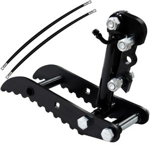 Hydraulic Thumb Clip for Mini Excavators, with 2*M14 Hoses and Screws, Small Digger Attachments fit Most of up to 2 tons (Three Holes-L)