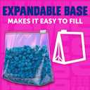 Ziploc Quart Food Storage Bags, Stand-Up Bottom, Easy to Fill, 76 Count