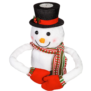 Snowman Tree Topper with Snowflake Projector