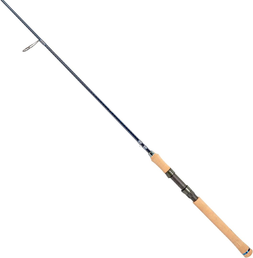 Quantum Myth Spinning Fishing Rod, HXS30 Graphite Blank, Seaguide Line Guides, Fuji DPS Reel Seat, Cork Handle, Gray/Blue
