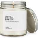 1OAK Soy Wax Ocean Candle (Ocean Breeze) - Beach Candle - Ocean Themed Candles - Summer Candles for Home - Home Scented - Hand-Poured (7oz.) (Clear Jar (7oz))