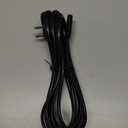 AGVEE 10ft TV Power Cord, 90 Degree UL Listed 18AWG 2-Prong Square AC Power Cable IEC C7 C8 Replacement for Samsung LG Sony Insignia Apple TV LCD LED, Vizio Roku JBL Partybox, Black