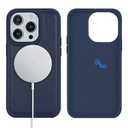 Ｈａｖａｙａ for Magsafe Magnetic case for iPhone 13 Pro Leather case magsafe Compatible Wireless Charging-Blue