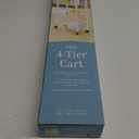 Whitmor Slim 4 Tier Cart White