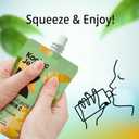 Hethstia Konjac Jelly-Mango Flavor Drinkable Snack, 10-Pack Squeeze Pouches|3 Calories,0 Sugar, Vitamin C |Keto, Vegan, Gluten-Free, Healthy Low-Calorie Snack