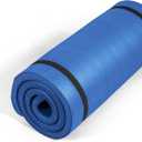 Tone Fitness 1-Inch Thick Yoga Mat | High-Density, Non-slip Exercise Mat with Carrying Strap for Yoga, Pilates, & Home Gym Workouts | Multiple Options