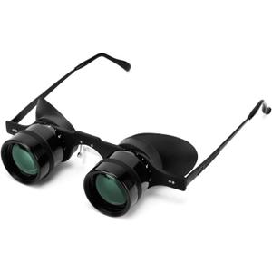 Professional Hands-Free Binocular Glasses for Fishing, Bird Watching, Sports, Concerts, Theater, Opera, TV, Sight Seeing, Hands-Free Opera Glasses for Adults (Green Film Optics)-Upgraded