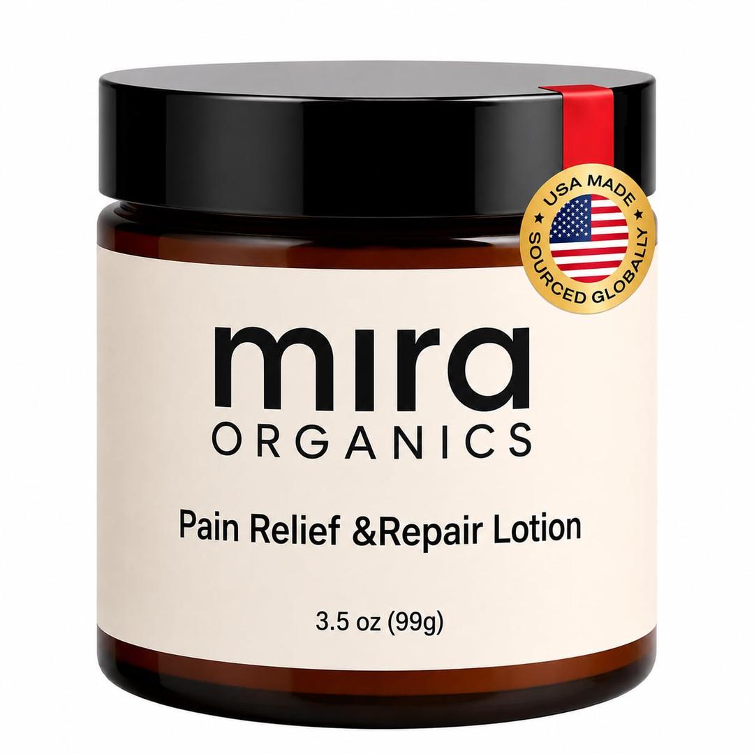 Mira Relief Repair Lotion Lightweight Body Lotion & Magnesium Cream, Gentle Soothing Hydrating Formula Fast-Absorbing for All Skin Types (99mL / 3.5 fl oz)