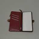 XcaseBar Compatible with iPhone 16 Plus 6.7" Wallet case with Zipper Credit Card HolderRFID Blocking,Flip Folio Book PU Leather Phone case Shockproof Cover Women Men for Apple 16 Plus case Wine Red