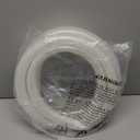 1 ID  1-19/64" OD - 10 ft Clear Braided Hose Plastic Vinyl Tubing, High Pressure Flexible Reinforced PVC Tube for Transfer Water Air Oil, BPA Free & Non-Toxic