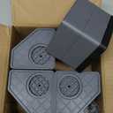 Anti Vibration Pads for Washing Machine - Double Heighten Washer and Dryer Pedestals High Hard Wearing Square Rubber Foot Pads, Noise Cancelling and Shock Support Protects Pedestals (3.14 Inch Double Heighten)