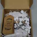 Roowest 11 Set Bear Party Favors Mini Bear Keychains with Organza Bags Thank You Tags for Baby Shower birthday Party Return Favors Supplies Thank You Gifts