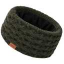 Winter Headbands for Women Ear Warmer Knitted Thick Fleece Lined Headbands for Cold Weather Gift (Army Green, One Size)