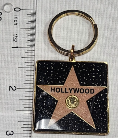 Star Hollywood Walk Of Fame Keychain 