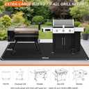 100x39 inches Extra-Large Under Grill Mats for Outdoor Grill, Double-Sided Fireproof Protective Mat, Oilproof Waterproof BBQ Fire Pit Fireplace Mat