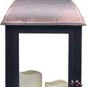 1Pack Decorative Lantern 24.80" H with Dancing Flame LED Timer Candle,ON/Off/Timer LED Candle with 6hours,Hanging Lantern for Outdoor Garden/Indoor Use.