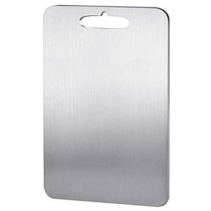YEAVS Stainless Steel Cutting Board for Kitchen Heavy Duty Chopping Board(Medium, 11.4"L x 7.9" W)
