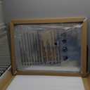 S'bagno 32X24 Black LED Mirror for Bathroom with Frontlit & Backlit, LED Bathroom Mirror with Metal Frame, Anti-Fog, Stepless Dimmable, 3 Colors Temperature LED Vanity Mirror(Horizontal/Vertical)