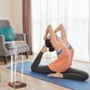 Ceremony Incense Holder,2Pack Wood Incense Holder for Sticks with Glass Ash Catcher,Incense Burner for Meditation Yoga Spa Room Decor