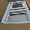 NOOTA Basement Window 32" x 18" Double Tempered Glass, Removable Flange, Vinyl Sliding Window，White | Sliding window