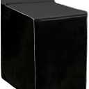 1Pack Washer and Dryer Covers Outdoor Washing Machine Cover for Top and Front Load 420D PU Waterproof Laundry Dryer Cover with Zipper and Storage Bag, W29x D28x H43 (Black)