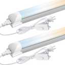 CNSUNWAY 3FT LED Shop Light, 3 Color Changing 3500K/5000K/6500K, 30W, 3FT-3CCT-2P
